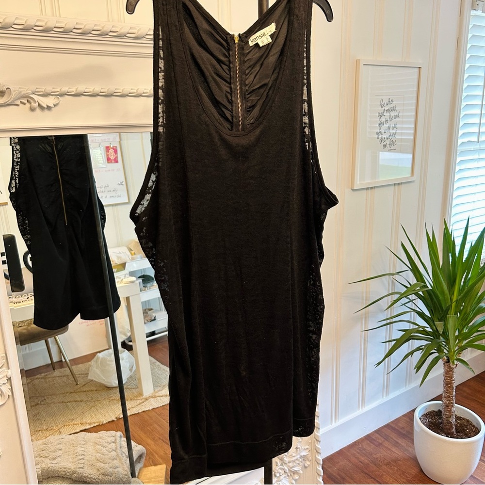 Black Tank/dress with cool details!